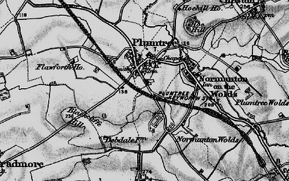 Old map of Plumtree in 1899