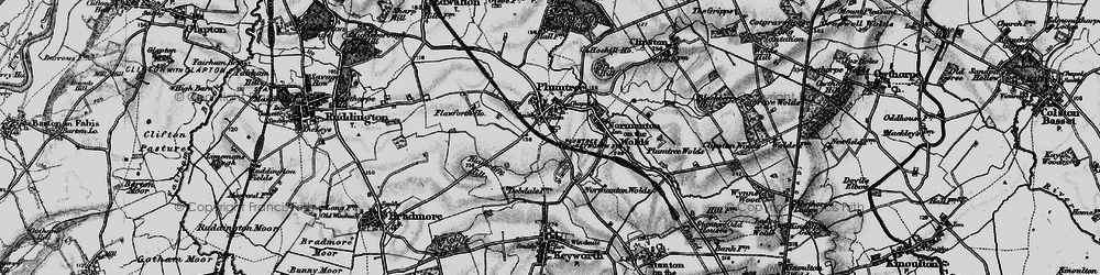 Old map of Blackcliffe Hill in 1899