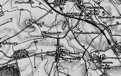 Old map of Plumtree Park in 1899