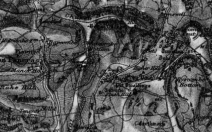 Old map of Plush in 1898