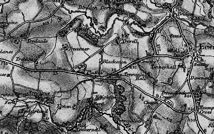 Old map of Plusha in 1895