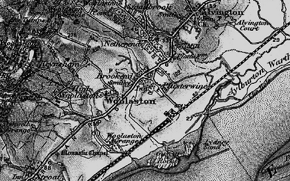 Old map of Plusterwine in 1897