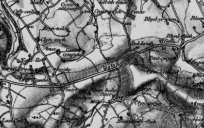 Old map of Plwmp in 1898