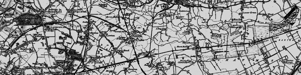 Old map of Pocket Nook in 1896