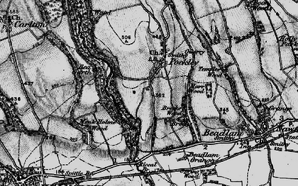 Old map of Beadlam Rigg in 1898