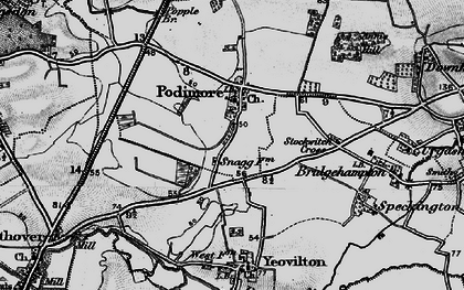 Old map of Podimore in 1898