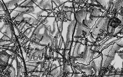 Old map of Podmoor in 1898