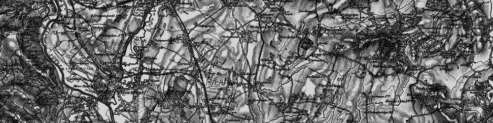 Old map of Podmoor in 1898