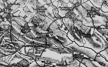 Old map of Podmore in 1897