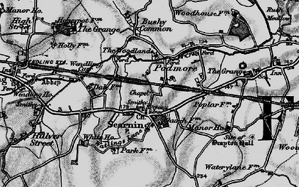 Old map of Podmore in 1898