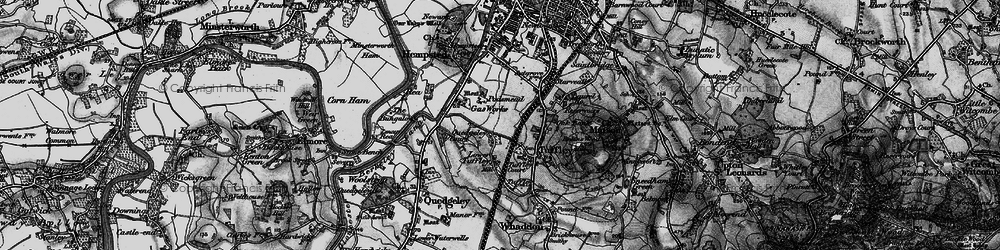 Old map of Podsmead in 1896