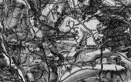 Old map of Polborder in 1896