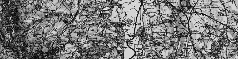 Old map of Pole Elm in 1898