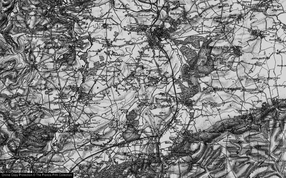 Old Map of Pole's Hole, 1898 in 1898