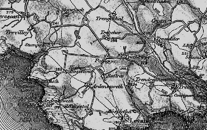 Old map of Polgigga in 1895