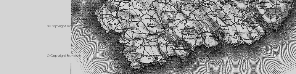 Old map of Polgigga in 1895
