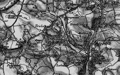 Old map of Polgooth in 1895
