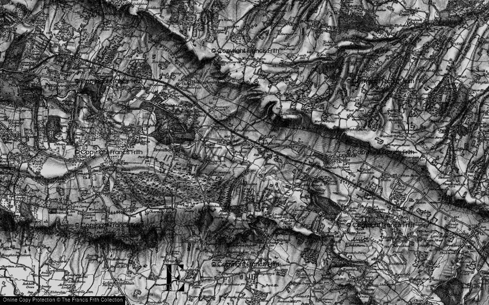 Old Map of Pollhill, 1895 in 1895