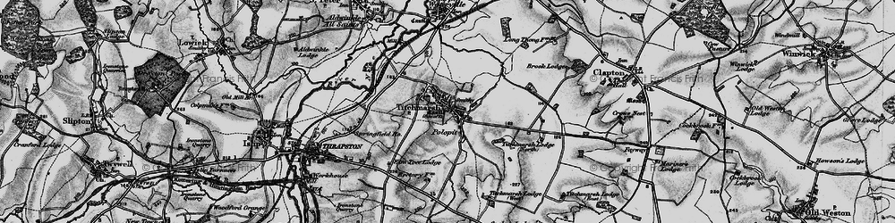 Old map of Polopit in 1898
