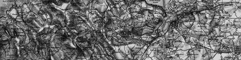 Old map of Trencrom Hill (Fort) in 1896