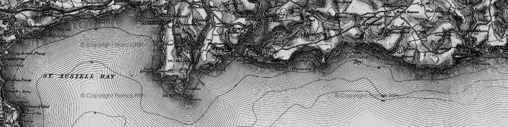 Old map of Polruan in 1896
