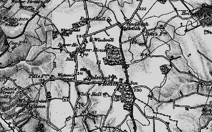 Old map of Polstead Heath in 1896
