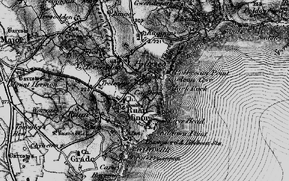 Old map of Poltesco in 1895