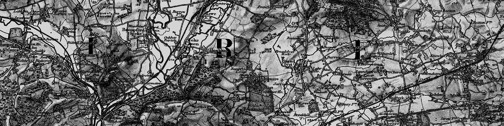 Old map of Poltimore in 1898