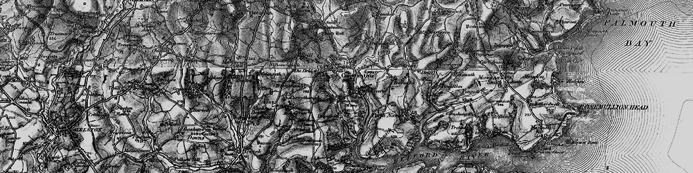 Old map of Polwheveral in 1895