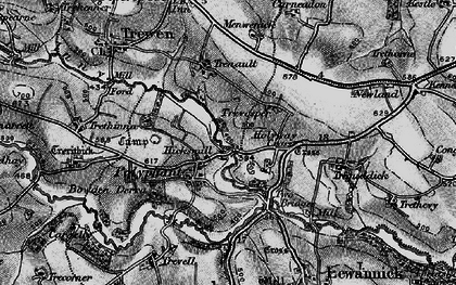 Old map of Polyphant in 1895