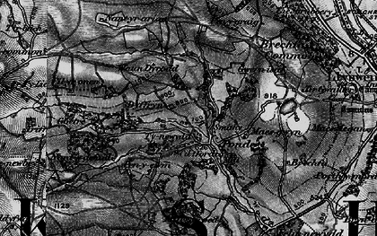 Old map of Brechfa Common in 1896