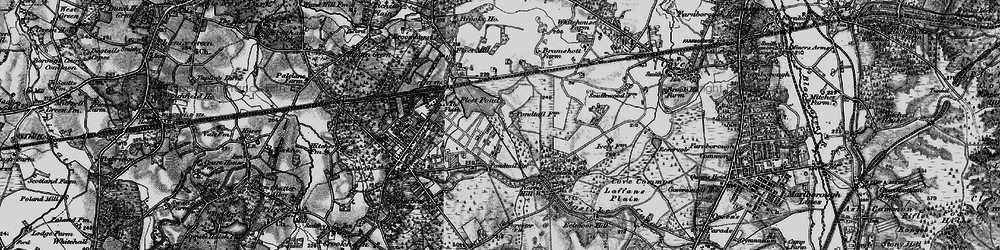 Old map of Pondtail in 1895