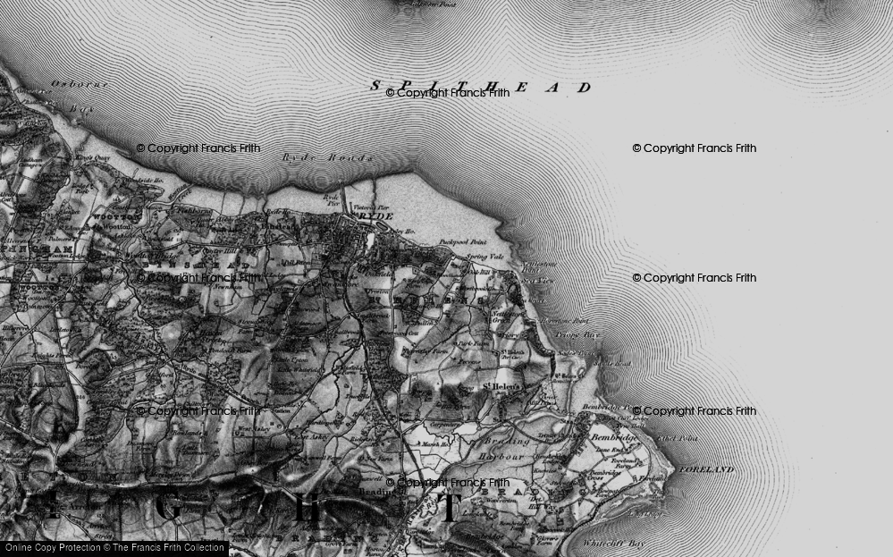 Old Map of Pondwell, 1895 in 1895