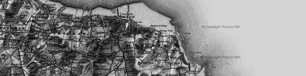 Old map of Pondwell in 1895
