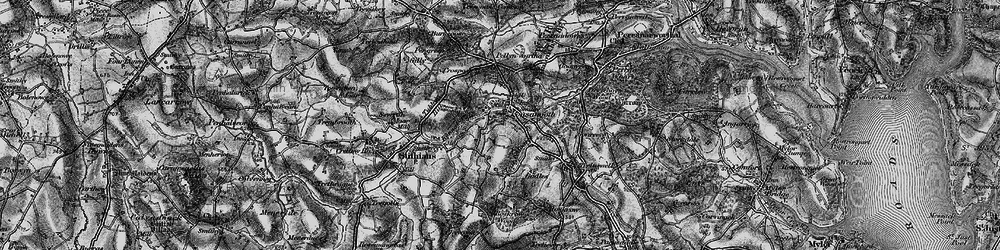 Old map of Ponsanooth in 1895