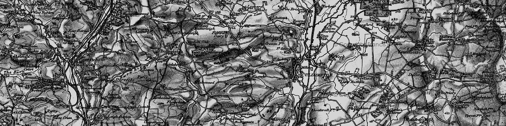 Old map of Ponsford in 1898
