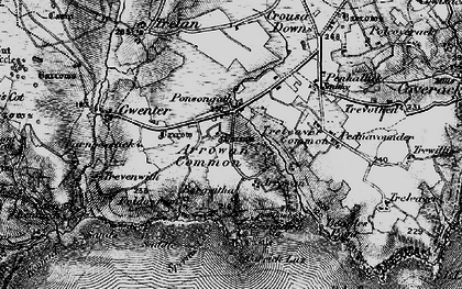 Old map of Ponsongath in 1895