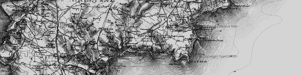 Old map of Arrowan in 1895