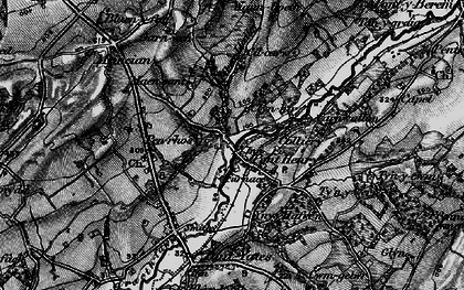Old map of Pont-Henri in 1896