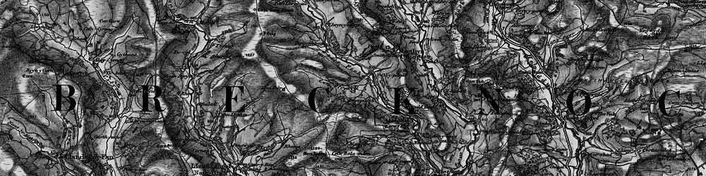 Old map of Yscirfechan in 1898