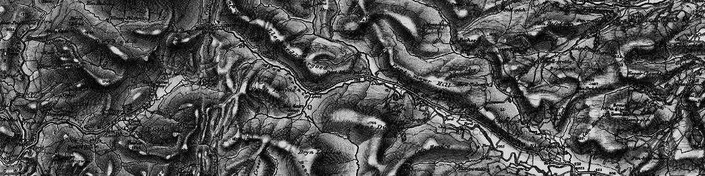 Old map of Bryn Llychese in 1899