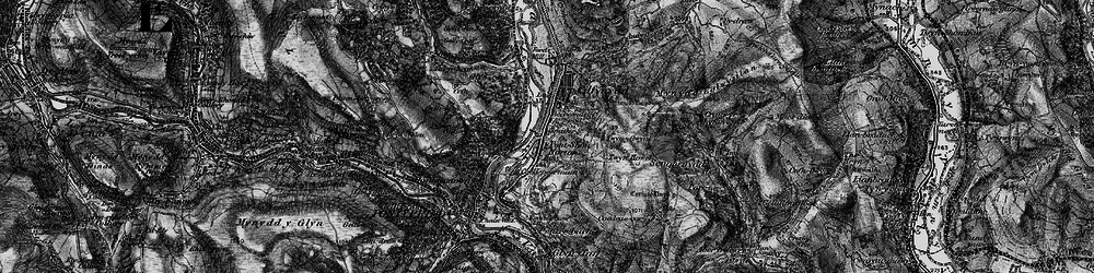 Old map of Pont Siôn Norton in 1897