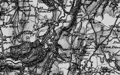 Old map of Pont-y-blew in 1897