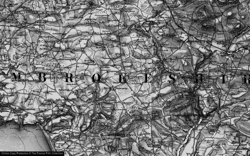 Old Map of Pont-yr-hafod, 1898 in 1898