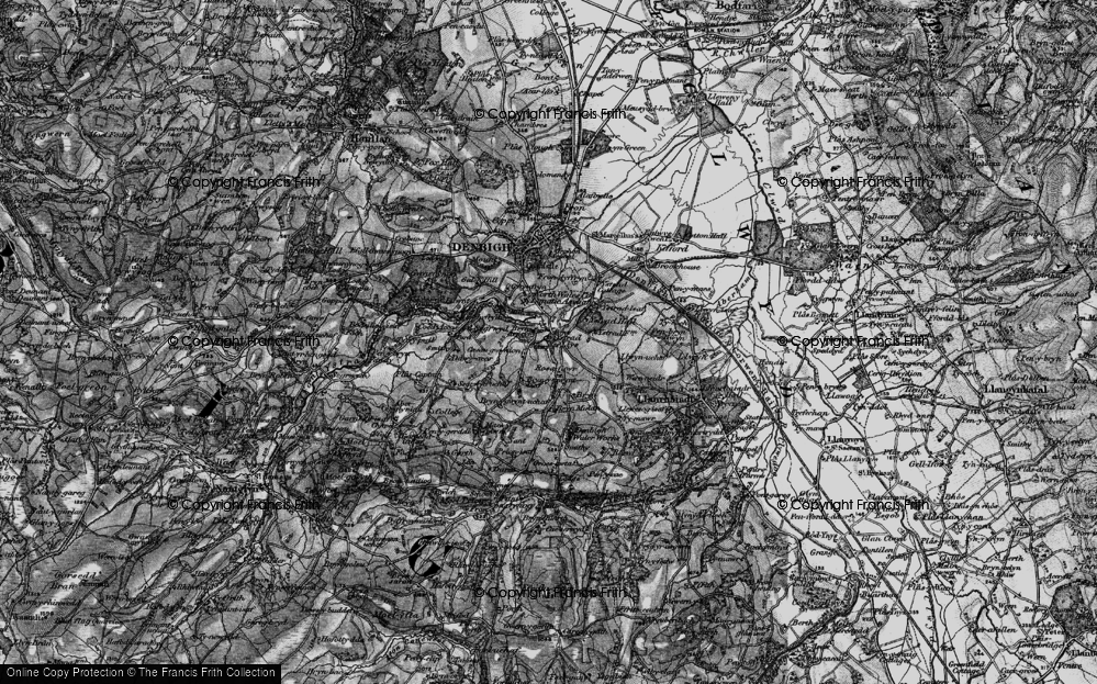 Old Map of Historic Map covering Bryn-y-gwynt Uchaf in 1897