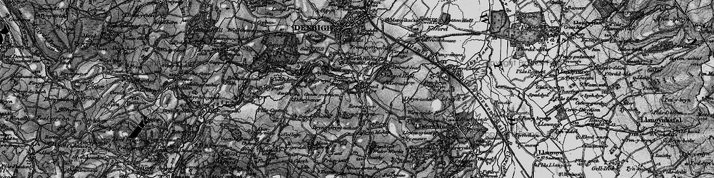 Old map of Bryn-y-gwynt Uchaf in 1897