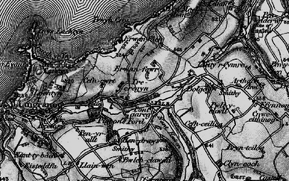 Old map of Pontgarreg in 1898