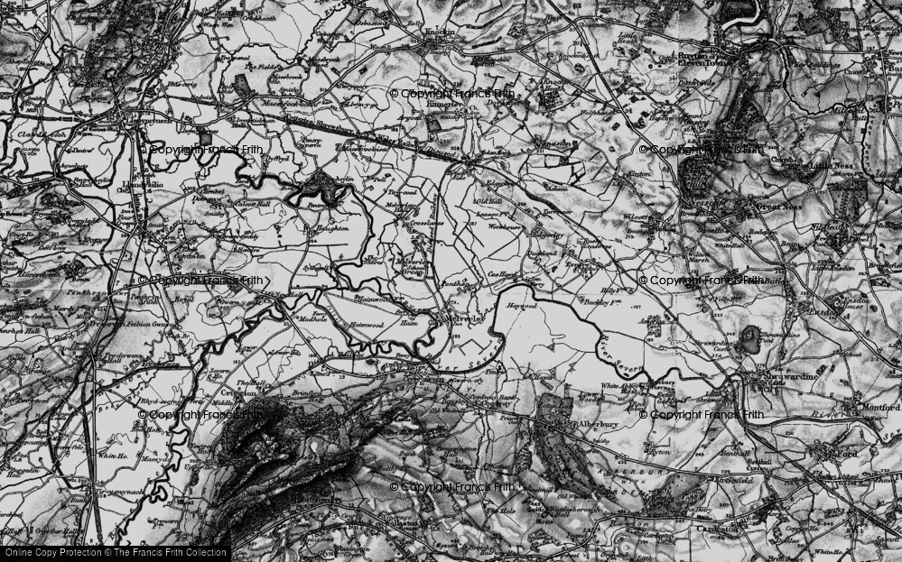 Old Map of Ponthen, 1899 in 1899