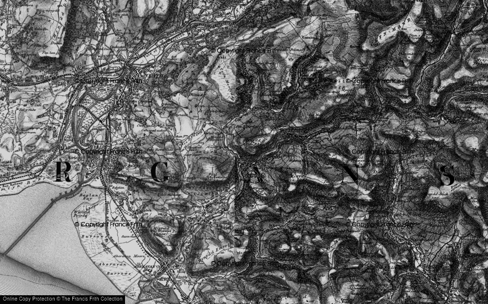 Old Map of Pontrhydyfen, 1898 in 1898