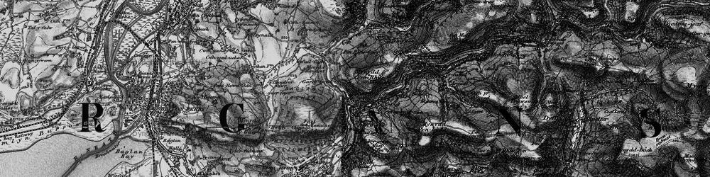 Old map of Pontrhydyfen in 1898